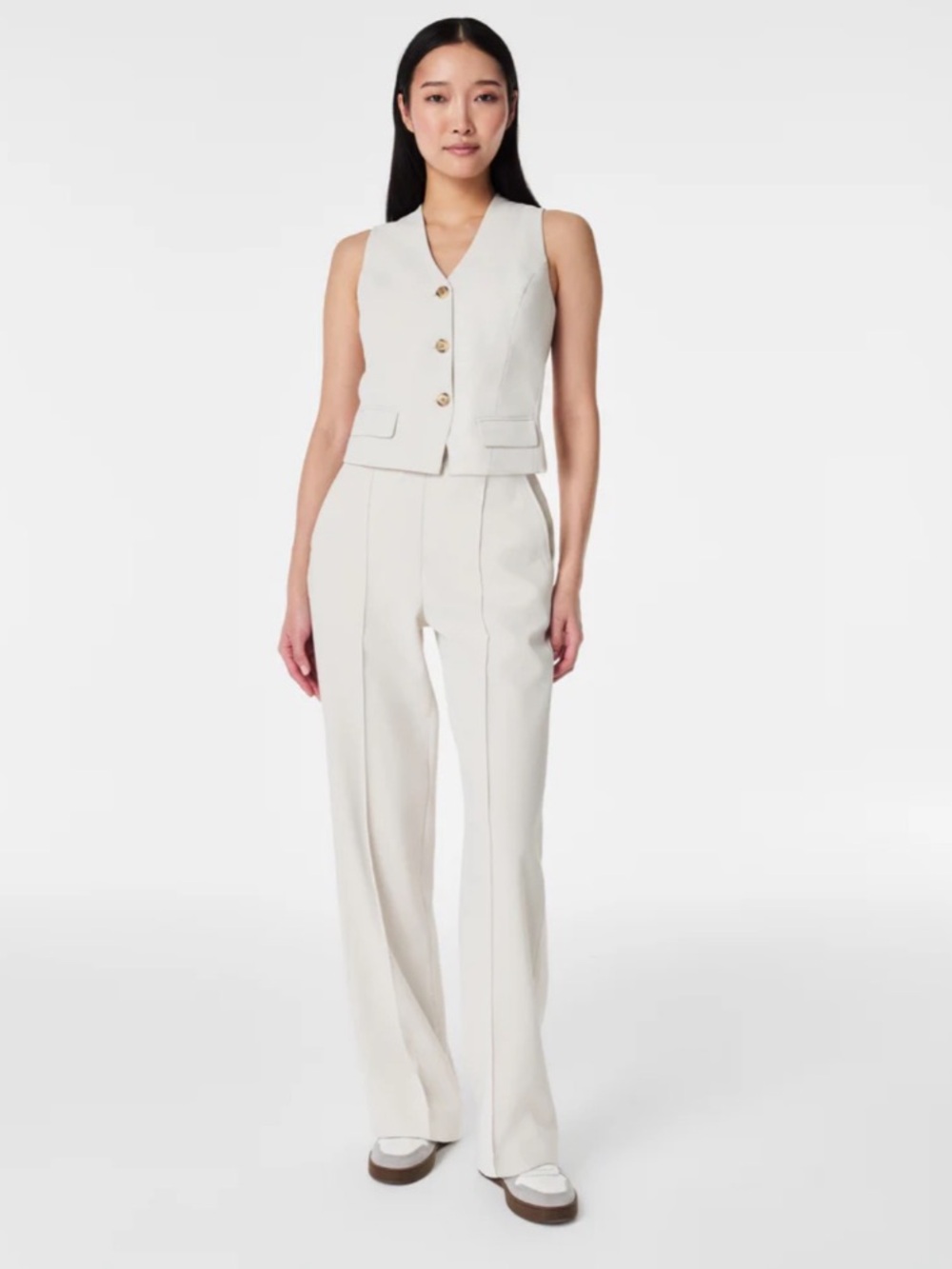 SPANX Care Free Crape Trousers wide leg